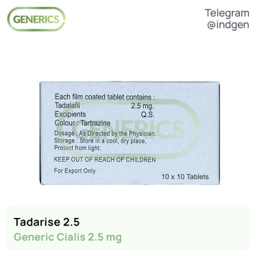 Сіаліс TADARISE 2.5 купити ціна відгуки інструкції