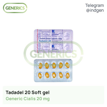 Сіаліс TADADEL 20 SOFTFGEL купити ціна відгуки інструкції