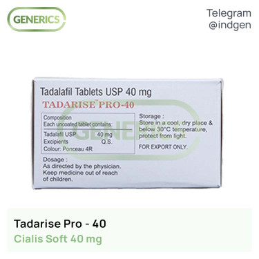 Сіаліс TADARISE PRO-40 купити ціна відгуки інструкції