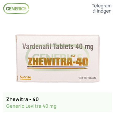 Левітра ZHEWITRA 40 купити ціна відгуки інструкції