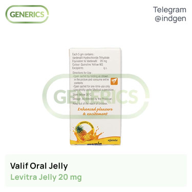 Левітра VALIF ORAL JELLY купити ціна відгуки інструкції