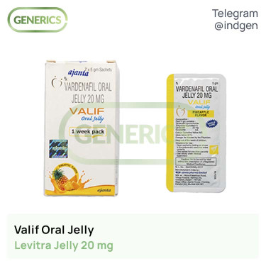 Левітра VALIF ORAL JELLY купити ціна відгуки інструкції