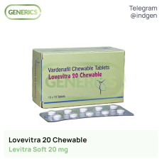Левітра LOVEVITRA 20 CHEWABLE купити ціна відгуки інструкції