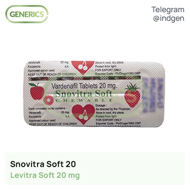 Левітра SNOVITRA SOFT 20 купити ціна відгуки інструкції
