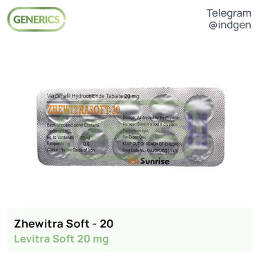 Левітра ZHEWITRA SOFT 20 купити ціна відгуки інструкції