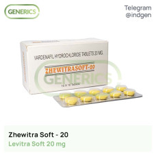 Левітра ZHEWITRA SOFT 20 купити ціна відгуки інструкції