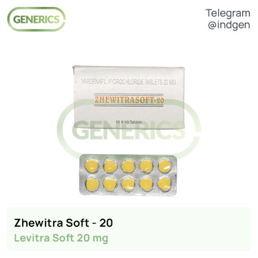 Левітра ZHEWITRA SOFT 20 купити ціна відгуки інструкції