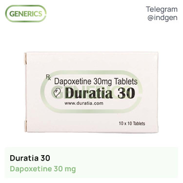 Дапоксетин DURATIA 30 купити ціна відгуки інструкції