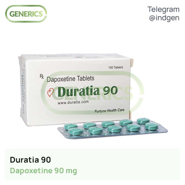 Дапоксетин DURATIA 90 купити ціна відгуки інструкції