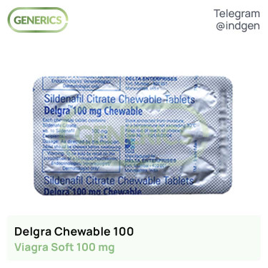 Віагра DELGRA CHEWABLE 100 купити ціна відгуки інструкції