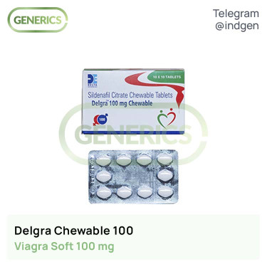 Віагра DELGRA CHEWABLE 100 купити ціна відгуки інструкції