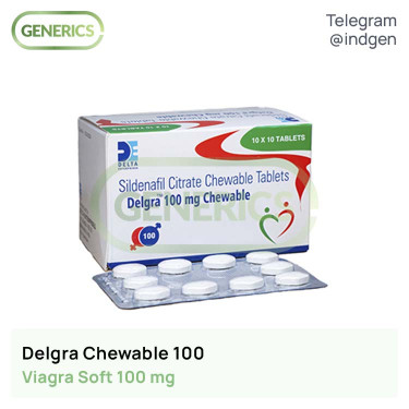 Віагра DELGRA CHEWABLE 100 купити ціна відгуки інструкції