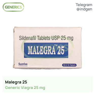 Віагра MALEGRA 25 купити ціна відгуки інструкції