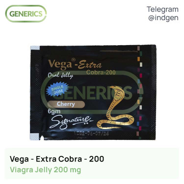 Віагра VEGA EXTRA COBRA-200 ORAL JELLY купити ціна відгуки інструкції