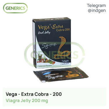 Віагра VEGA EXTRA COBRA-200 ORAL JELLY купити ціна відгуки інструкції