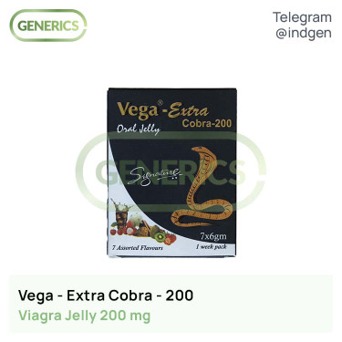 Віагра VEGA EXTRA COBRA-200 ORAL JELLY купити ціна відгуки інструкції
