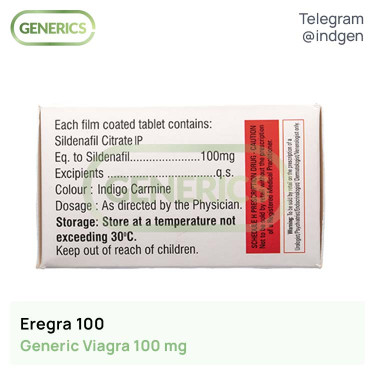 Віагра EREGRA 100 купити ціна відгуки інструкції